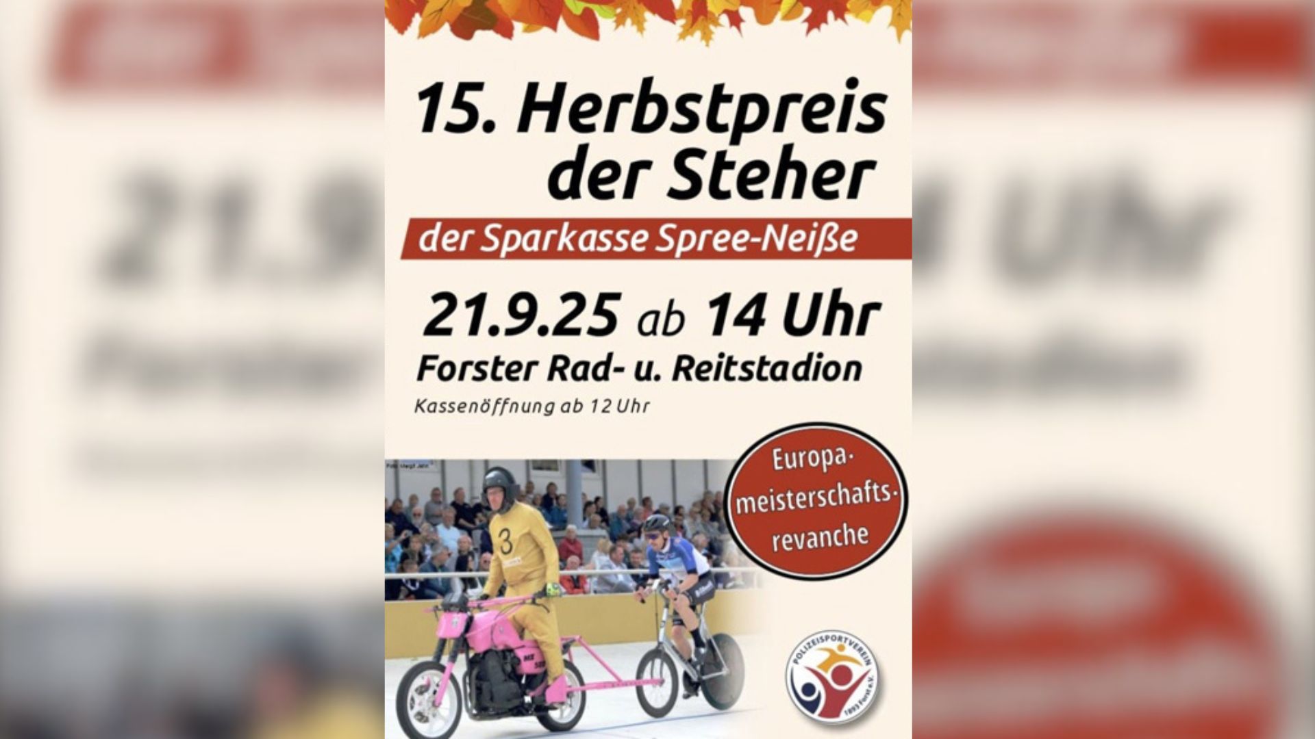 15. Herbstpreis der Steher der Sparkasse Spree-Neiße
