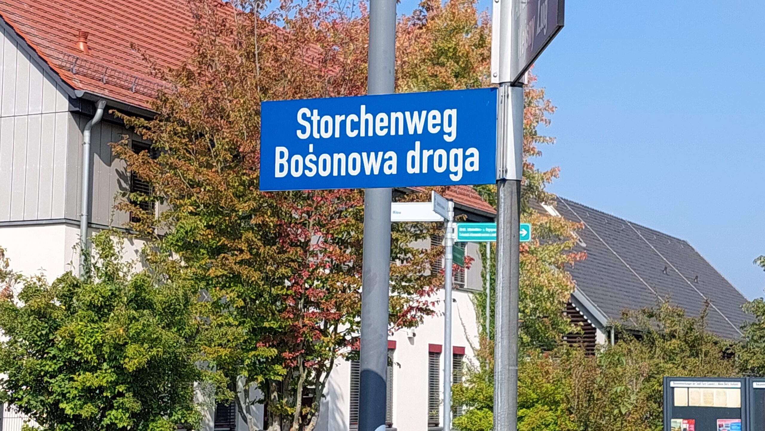 Straßenbau Horno Straßenname Storchenweg